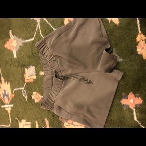 sage green lululemon shorts
